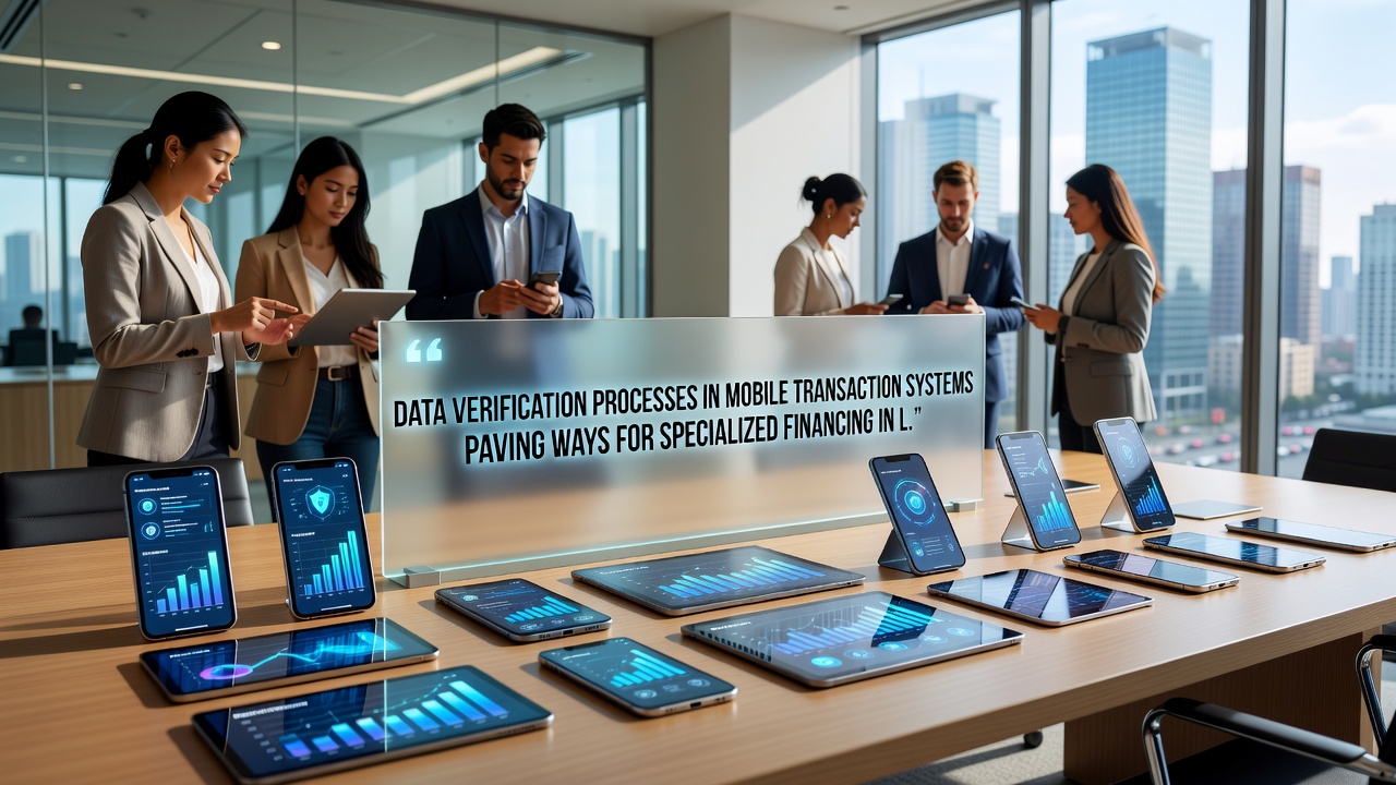 Data verification workflow connecting mobile payments to financing eligibility in local commerce