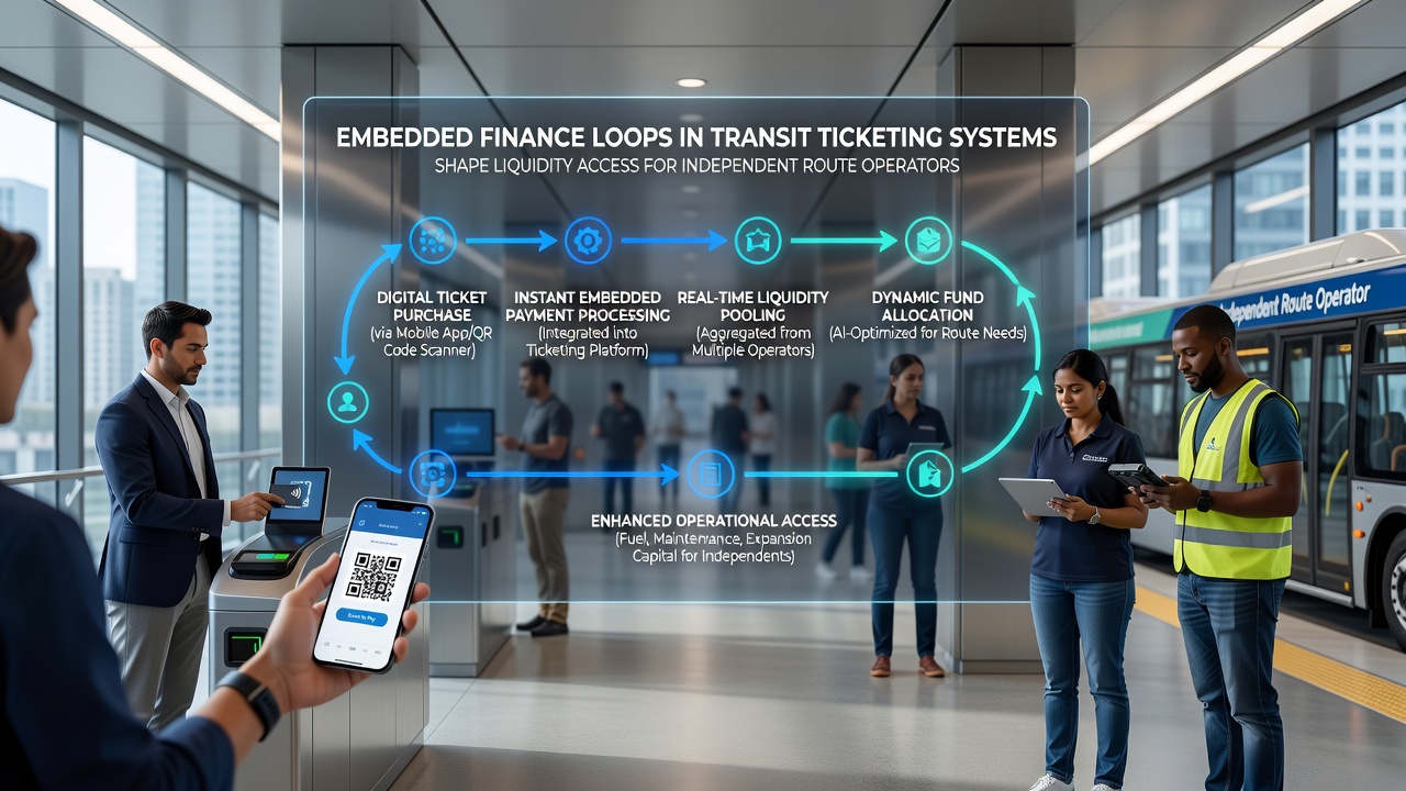 Independent route operators using ticketing data for liquidity management