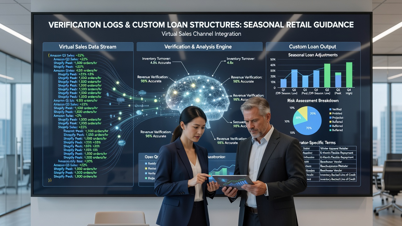 Verification logs displayed on digital dashboards showing seasonal retail transaction patterns