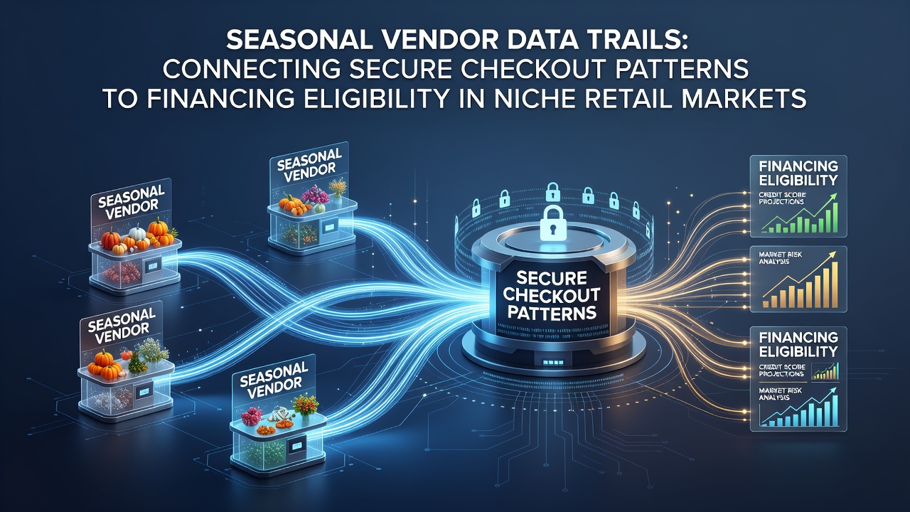 Seasonal vendors processing secure checkouts at a bustling outdoor market with digital payment terminals